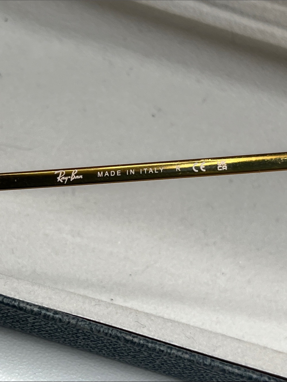 Ray-Ban Clubmaster Sunglasses - Black & Gold with Dark Green Lenses - Picture 7 of 9
